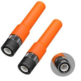 2 Pack SF-20 Antenna Dual Band Flexible High Gain BNC Connector Antenna Compatible with Radio TK100 7cm/2.73inch for IC-V80 IC-W32 Walkie Talkie (Orange)