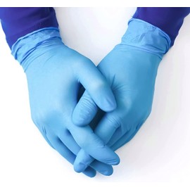 RAP Gloves Professional Nitrile Powder Free Multi Purpose Gloves Disposable, Extra Strong Disposable Examination Gloves, Surgical Powder Free Disposable Nitrile Gloves (M - Pack of 100)