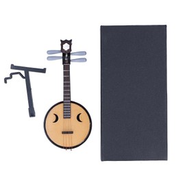 Chinese Zhongruan Model 1:4 Ratio 14cm/5.5in Comfortable Grip National Traditional Classical Style Instruments Toys