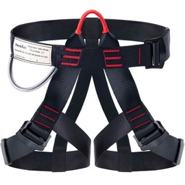 HandAcc Caving & Rappelling Safety Belt for Ziplining, Fire Rescuing & Tree Climbing - Half Body Belt for Women & Men