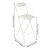 Foldable High Chair,1 PCS Tall Folding Bar Stool With Backrest,Portable