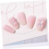 Vaguelly 100pcs DIY Bear Nail Charms Manicure Decals for Art
