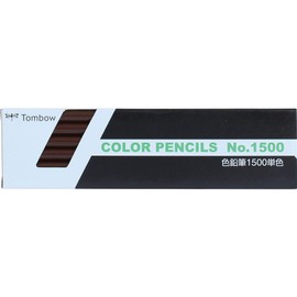 Tombow Colored Pencils, 1500 Solid Color, Brown, 1 Dozen (1500-31)
