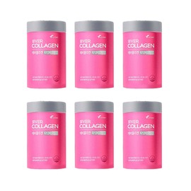 Ever Collagen Kim Hye-soo Time Biotin Up 6 cans, 6-month supply, edible low-molecular-weight peptide pomegranate flavored powder / 에버 콜라겐 김혜수 타임 비오틴 업 6통 6개월분 분말 먹는 저분자 펩타이드 석류향 가루