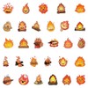 Pack of 50 Flame Stickers for Adults Teenagers, Fire Waterproof