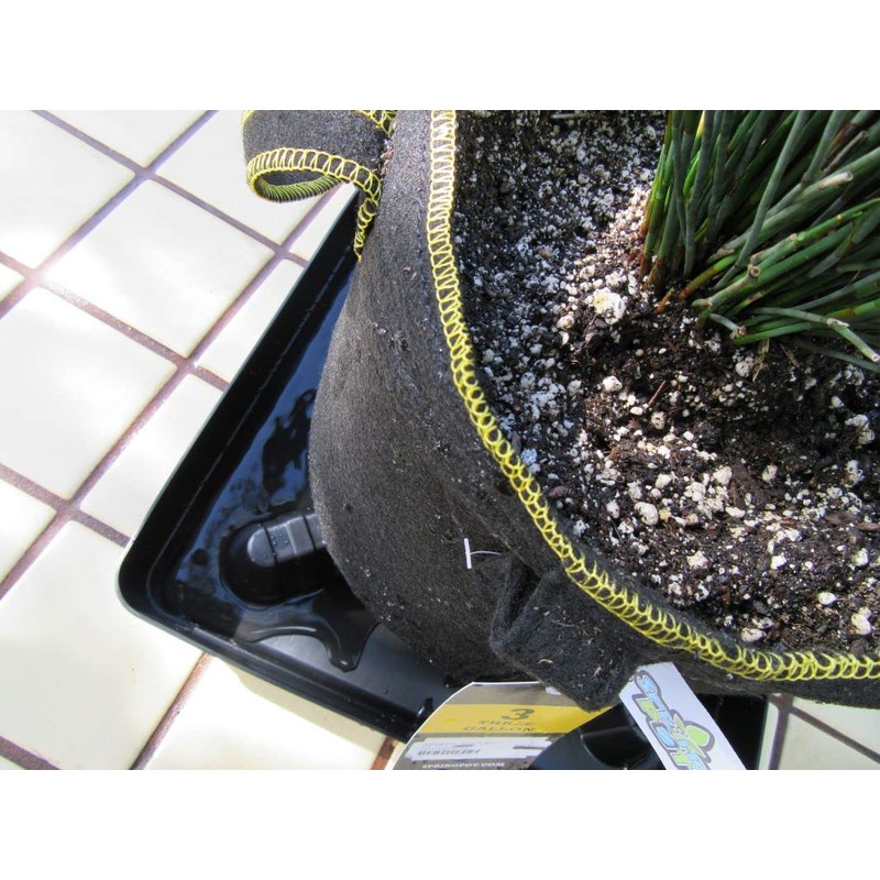 Square Plant Saucer Plastic Plant Trays with Plant Riser Pot