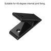 uxcell 4Pcs 45 Degree Angle Aluminum Profile Corner Brackets, Corner