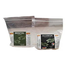 Alcanfor 100g + Mentol En Cristales 100g. 