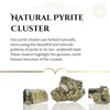 Natural Pyrite in Cubic, Octahedral, or Pyritohedron Shapes; High-Energy Iron