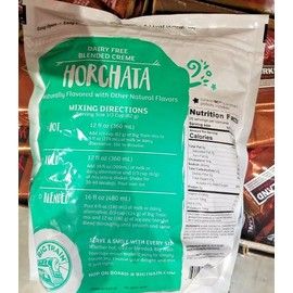 BIG TRAIN DAIRY FREE HORCHATA BLENDED CREME DRINK MIX, 3.5 POUNDS