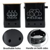 Gdfjiy Kitchen Vegetable Storage Tins Set of 2 for Potatoes,