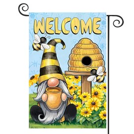 DMERBYL Spring Summer Garden Flag for Outside 12x18 Double Sided Small Welcome Summer Bee Flower Farmhouse Garden Yard Flags Farmhouse Home Garden Yard Outdoor Decor