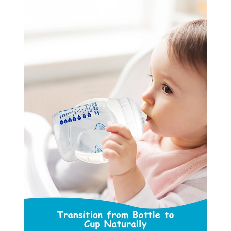 Sippy Straw Cup Conversion Kit for Dr Browns Wide-Neck Baby