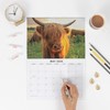 evelay 2026 A4 Highland Cow Calendar Month to View A3