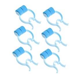 ORFOFE 12pcs Nose Clip Set for Breathing Exercises Lightweight Nose Pinchers and Blue and Pom Material for Home Use
