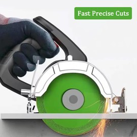 Glass Cutting Disc 4.5" Diamond Blade for Angle Grinder, 5pcs Ultra-Thin Glass Cutter for Bottles, Ceramic, Tile, Jade, Crystal & Wine Bottle Cutter, 7/8" Arbor Diamond Blade