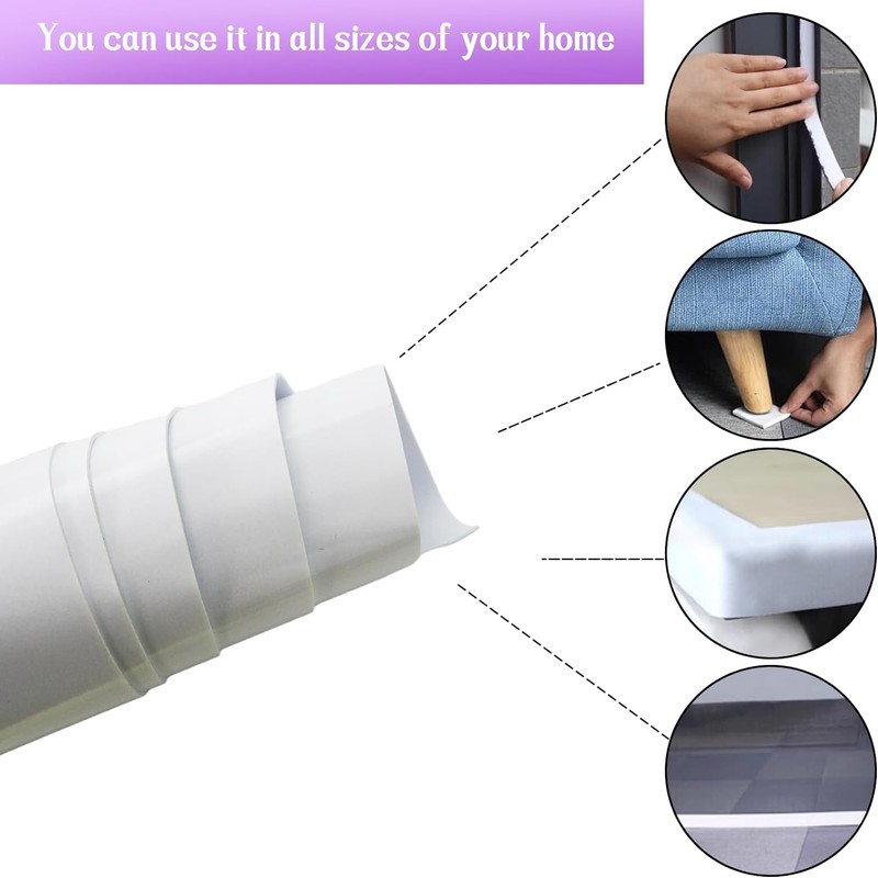 Qiveno Closed Cell Neoprene Foam Rubber Sheet with Adhesive -