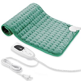 BEAUTIKEN Heating Pad, Electric Heating Pad Electric Heat Pad with Multiple Temp & Timer Settings, Auto Shut Off(Green, 24'20')