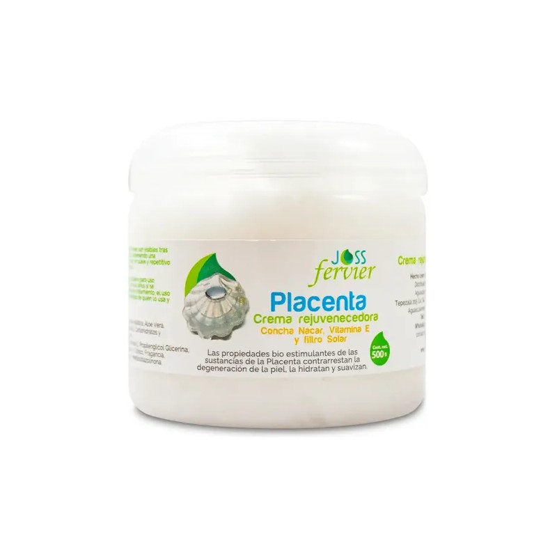 Crema Facial Joss Fervier Placenta Concha Nacar FPS 30 Antiedad