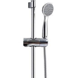 LiXiongBao Adjustable Shower Head Holder For Slide Bar,Universal 18-25MM O.D. Rail Head Bracket Holder for Slide Bar Slider Clamp Bathroom Replacement 360° Rotation Sprayer Holder,Plated