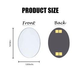 Practical Toilet Mirror for Wiping – Compact, Portable & Easy to Clean,Bathroom Mirror for Kids Easy Viewing Shatterproof Fog-Free Design Ideal for Personal Grooming & Daily Us