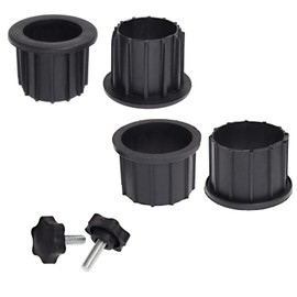 DGQ Patio Umbrella Base Stand Hole Ring Plug Cover 6 Pcs with Umbrella Stand Base Tightening Knobs Umbrella Base Adapters Adjustable Piston Umbrella Replacement Parts for Deck, Garden, Lawn