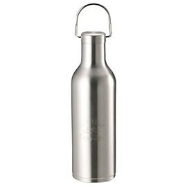 Captain Stag Monte UE-3420 Sports Bottle, Direct Drinking, Double Stainless Steel Bottle, Vacuum Insulated, Thermal Insulated, Hanger Bottle, 16.2 fl oz (480 ml), Silver
