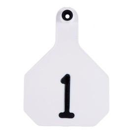 Y-TEX 29569032WH Tag & Button 4 Star (26-50) White