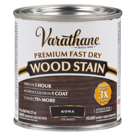 Varathane Premium Fast Dry Wood Stain, Half Pint, Kona