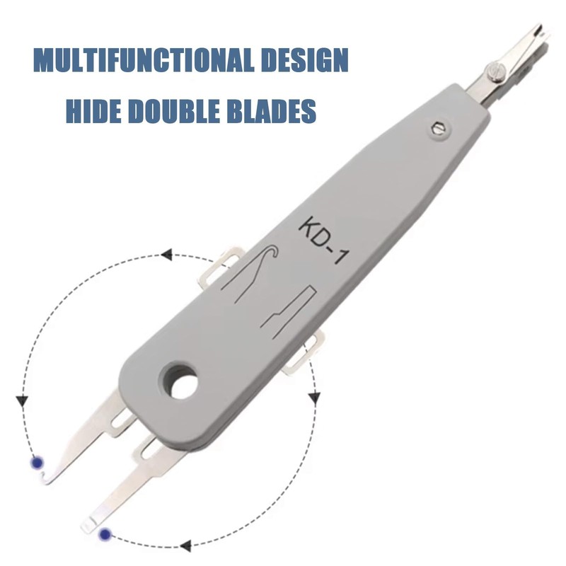 2 Pcs Punch Ethernet Down Tool, Wire Stripper Combo, Ethernet