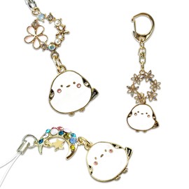 LamPlanning Kinagani Shimanaga Accessory Charm Strap, Set of 3, Stylish, Cute, Character, Shimanaga Kotori, No Gemstone