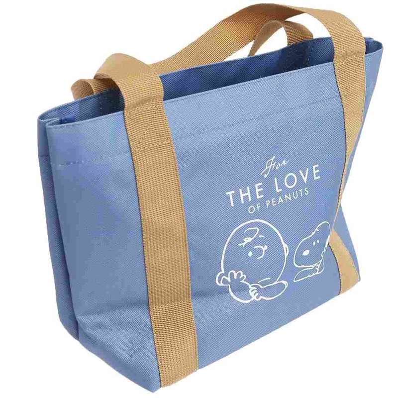 Snoopy Mini Tote Face Up Peanuts Insulated Lunch Bag with