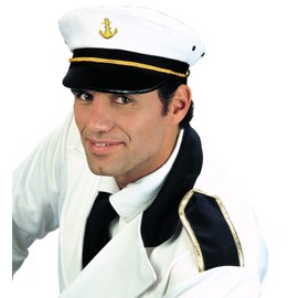 Captain Peaked Fabric Novelty Hats Caps & Headwear for Fancy Dress Costumes Accessory