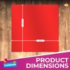 3pk Red Table Cover | 121 x 121cm Red Table