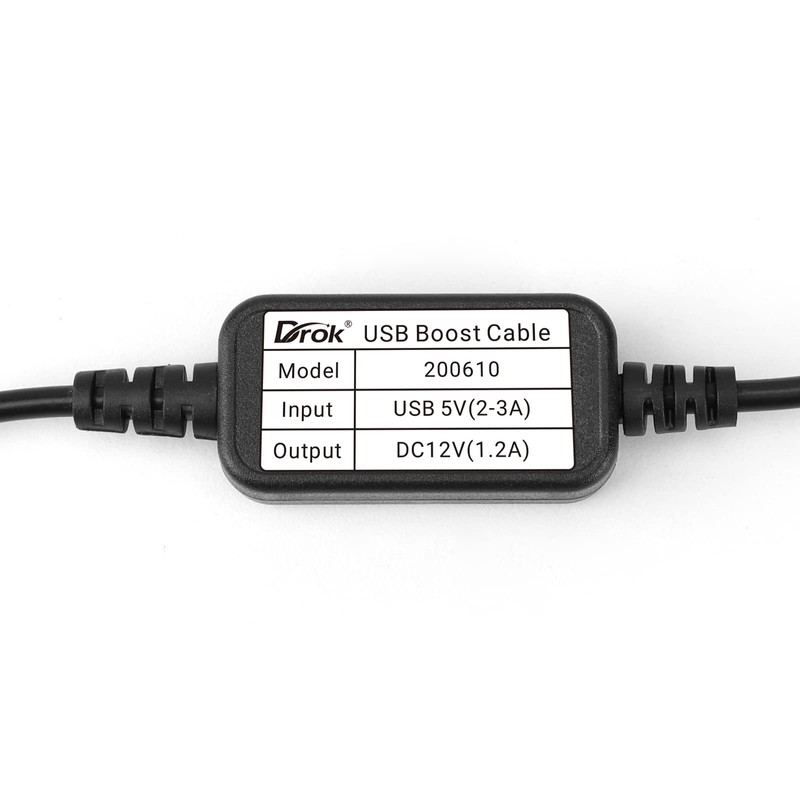DROK USB to 12v, 5v to 12v USB Boost Converter,