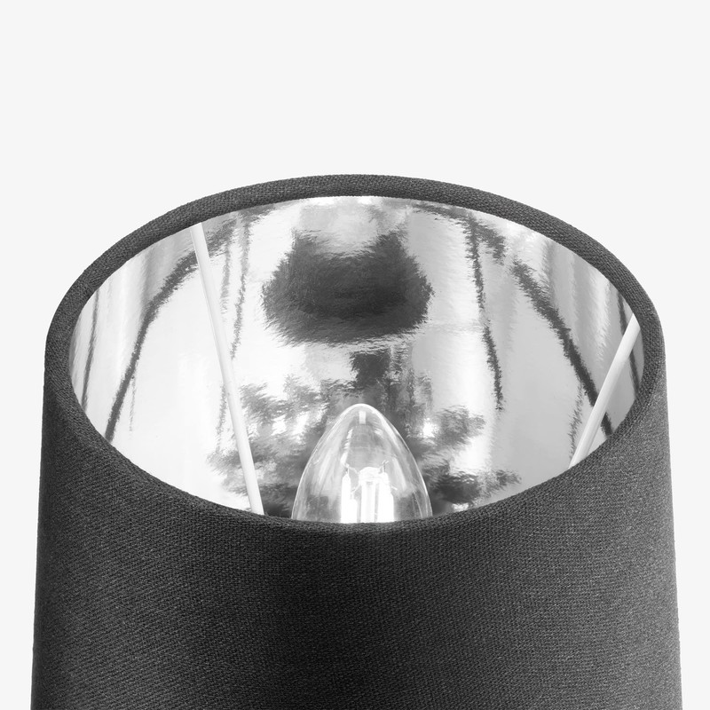 Navaris 2 x Lampshade Table Lamp E14 Round - 15.2