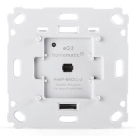 Homematic IP Smart Home Roller Shutter Actuator for Branded Switches, Digital Control for 1 Roller Shutter via App, Alexa and Google Assistant, Smart Retrofitting of Electric Roller Shutters, 151322A0