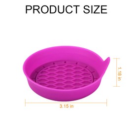 HZEL Car Cup Holder Coaster, 4PCS Silicone Waterproof Recessed Insert Drink Cup Mat Sets, Non-Slip Removable Automotive Interior Ornaments Accessories, Universal for Vehicles (Dark Purple)