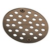 Moen 102763ORB 4-Inch Screw-In Shower Strainer Drain Cover, Oil Rubbed