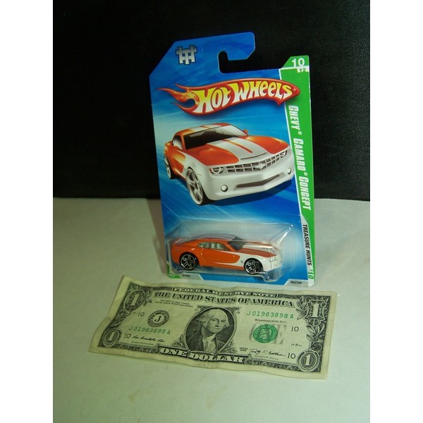 Hot Wheels Orange Chevy Camaro Concept #10 - Treasure Hunts