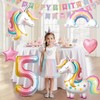 SNLN Unicorn 5th Birthday Party Decorations for Girls, Large Self