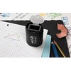 KUM AZ1028316-S - Pencil Sharpener with Container 4-in-1 Black, 3