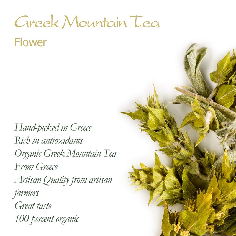Greek Mountain Tea Organic Handpicked - Ironwort Herbal Tea Mt