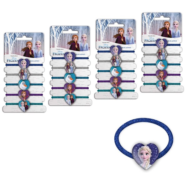 CRAZE Frozen II Hair Elastics Hair Accessories Children's Hair Bobbles Hair Bands Hair Accessories Mega Set 29626