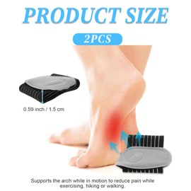 TOZBLEU Arch Brace, 4-Piece Metatarsal Bandage Adjustable Plantar Fasciitis Bandage Metatarsal Brace Foot Bandage for Men and Women to Relieve Plantar Fasciitis and Arch Pain