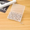 150Pcs Clear Push Board Pins for Pinboard, Drawing Map Pins