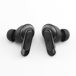 NANLANFAN - almohadillas para orejas de silicona de repuesto para auriculares inalámbricos JBL Tour Pro 2/3, 6 pares (S/M/L, negro)