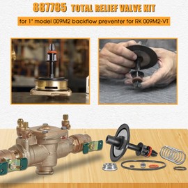 0887785 887785 1" 009M2 Total Relief Valve Repair Kit Reduced Pressure Zone Assembly Repair Kit For 1" 009M2 backflow preventer Series 009, for RK 009M2-VT model