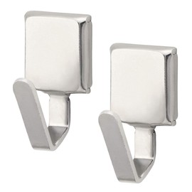 Magex Magnetic Hooks, Metal Micro Hooks, Small, 2 Pcs, 2kgf, Neodymium Magnets, MCRO-S-V