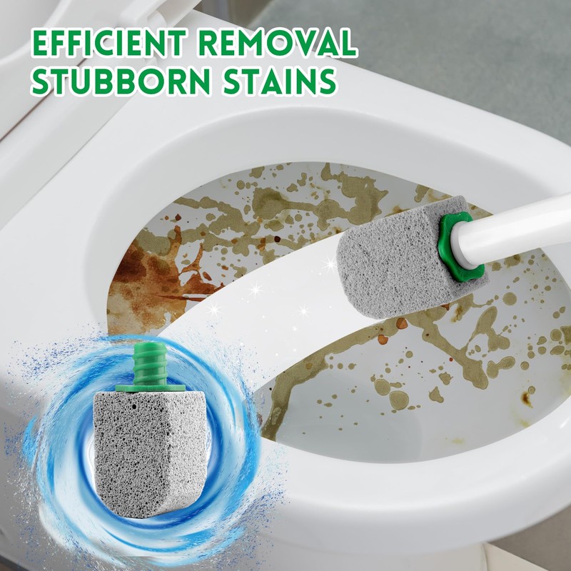 XIAOCHUAN Pumice Stone Toilet Bowl Cleaner With Long Handle Pumice